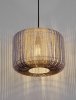 Lampa wisząca sznurkowa pleciona owalna boho rystykalna industrialna nad stół do salonu sypialni BELUNCA LE45351 Luces Exclusivas